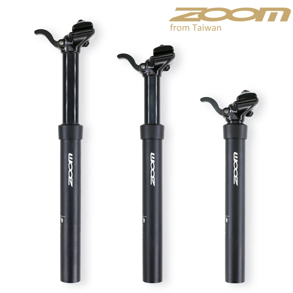 Zoom Dropper Seatpost Manual Control Lever Height Adjustable Seat