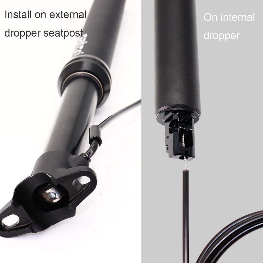 Satori Dropper Seatpost Lever Switch with Full Set Cable and Hose Southpaw Remote Control Seat Post Lever