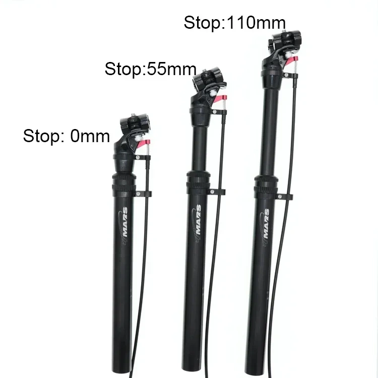 Tmars Dropper Seatpost Adjustable Height 27.2mm Remote Control Mechanical MTB Bike 28.6 30.0 30.4 30.9 31.6mm Travel 110mm