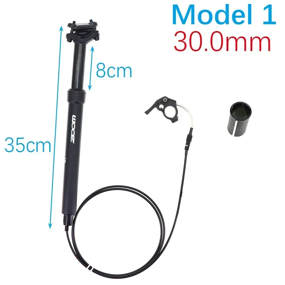 Zoom Mtb Dropper Seatpost Height Adjustable Internal Routing 100mm Travel Bike Dropper Seat Post 27.2 28.6 30.9 31.6 33.9