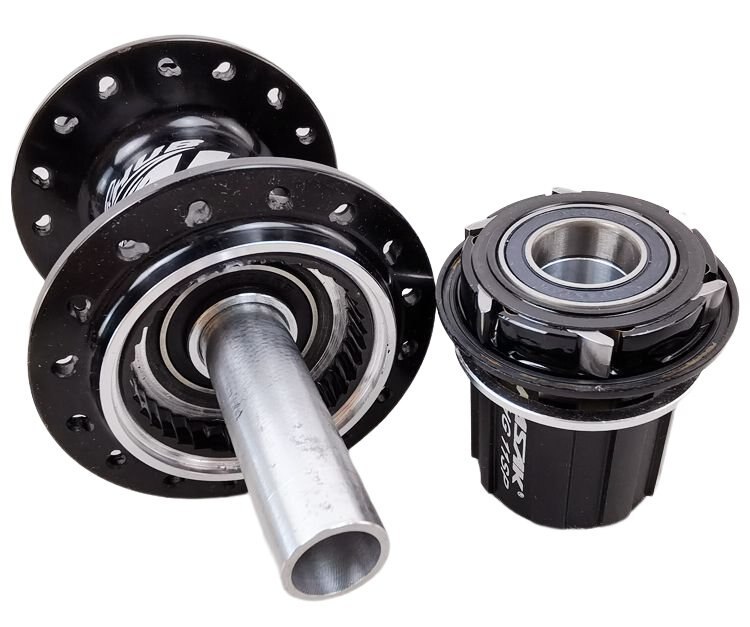 PASAK bike bearing hub MTB hub 6 paws  4 bearings quick release thru axle 32 holes bike 8 9 10 11 12 speed HG casstte flywheel