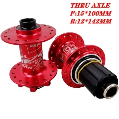 32H thru axle red