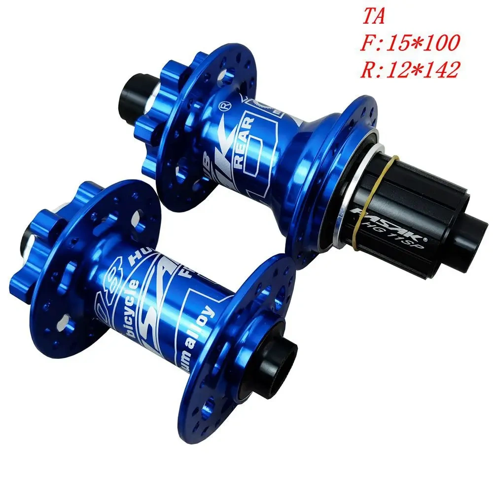 PASAK bike bearing hub MTB hub 6 paws  4 bearings quick release thru axle 32 holes bike 8 9 10 11 12 speed HG casstte flywheel