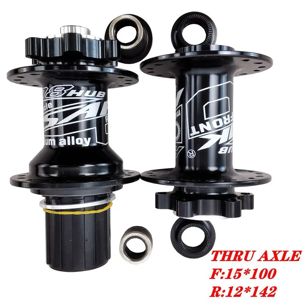 PASAK bike bearing hub MTB hub 6 paws  4 bearings quick release thru axle 32 holes bike 8 9 10 11 12 speed HG casstte flywheel