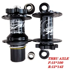 32H thru axle black