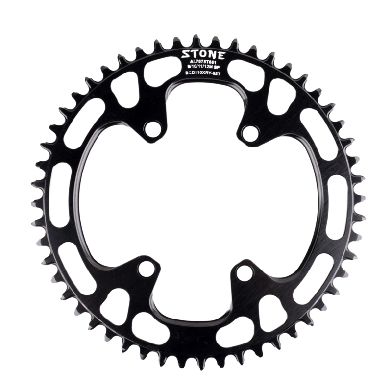 Stone 110BCD Round Chainring for Rotor Aldhu Road Bike for Shimano R7000 R8000 R9100 4700 5800 6800 9000 Crankset 42T-60T