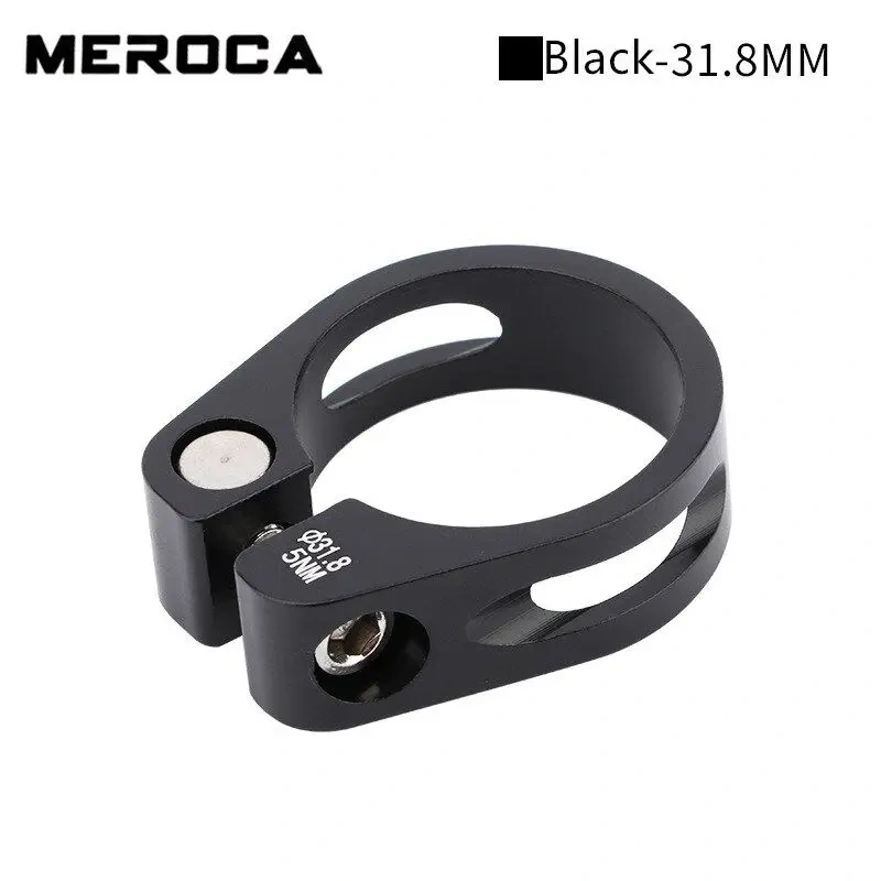 Meroca Mountain Road Bike Seat Post Clamp Mountain Road Bike 31.8 34.9MM Aluminum Alloy CNC Lock Clamps Bicycle Part Seatpost