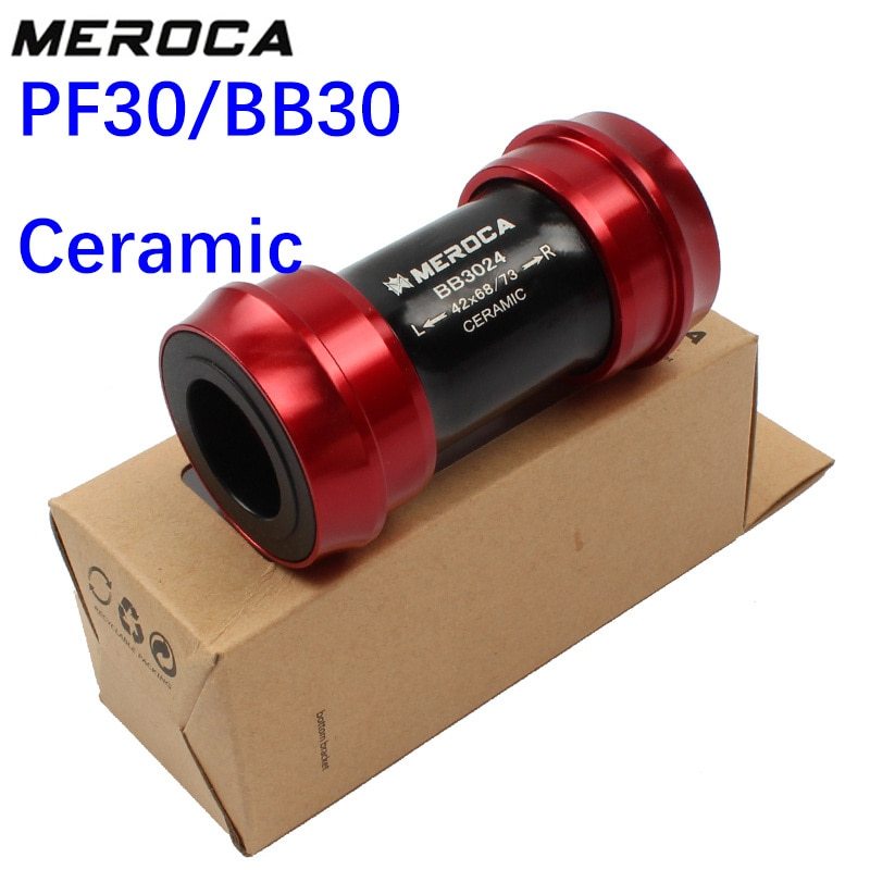 Meroca PF30 BB30 Bike Bottom bracket ceramic Bottom bracket 24mm spindle for Shimano crankset