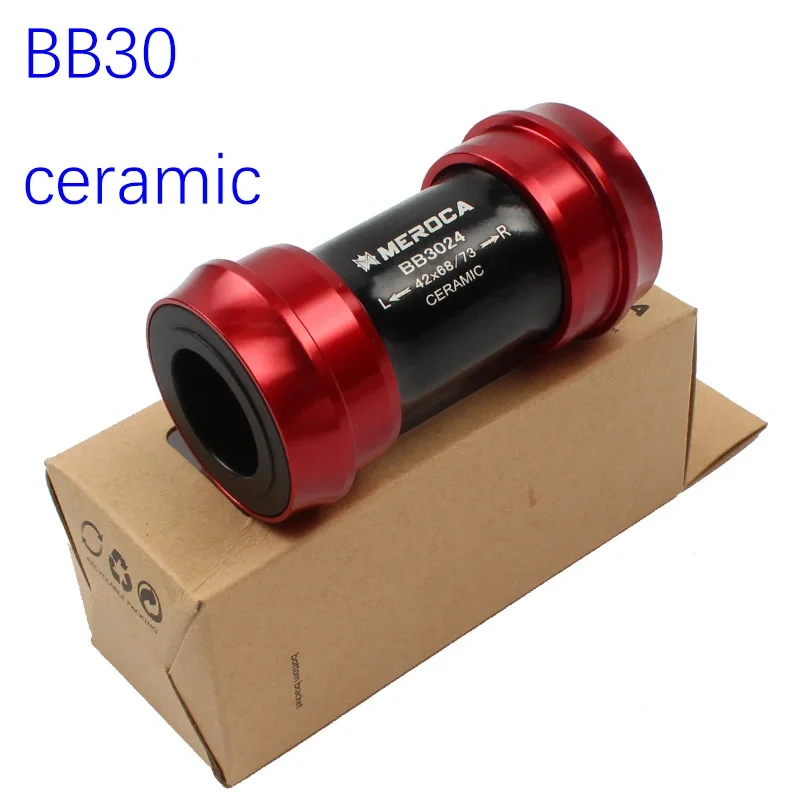 Meroca PF30 BB30 Bike Bottom bracket ceramic Bottom bracket 24mm spindle for Shimano crankset