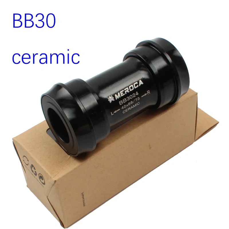 Meroca PF30 BB30 Bike Bottom bracket ceramic Bottom bracket 24mm spindle for Shimano crankset