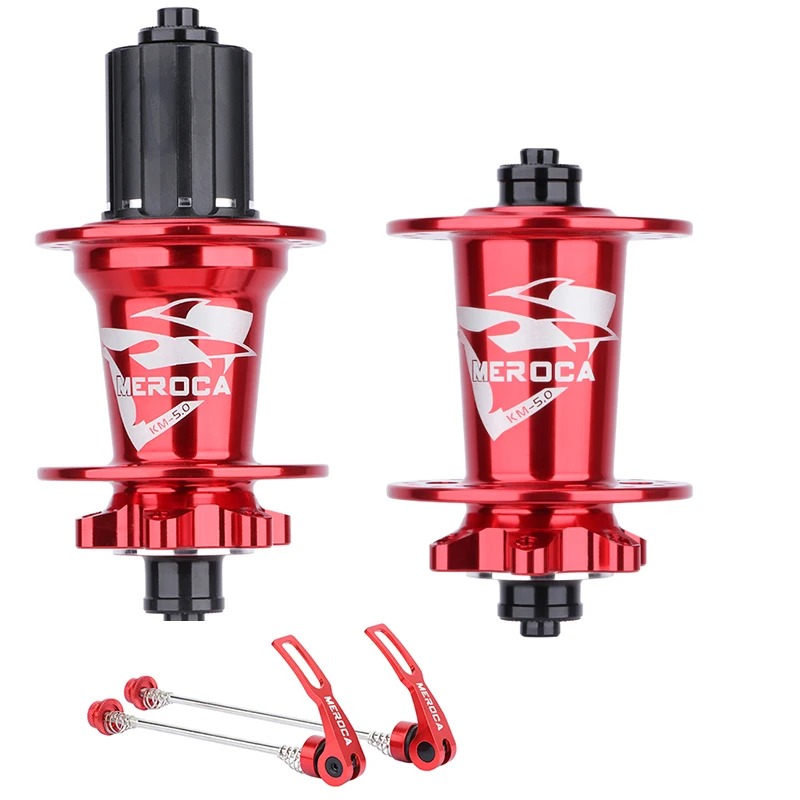 MEROCA Mountain Bike Quick Released/Thru Axle Hub 32 Holes 6pawls Sealed 5 Bearings 100/142mm 100/135mm QR/TA MTB Disc