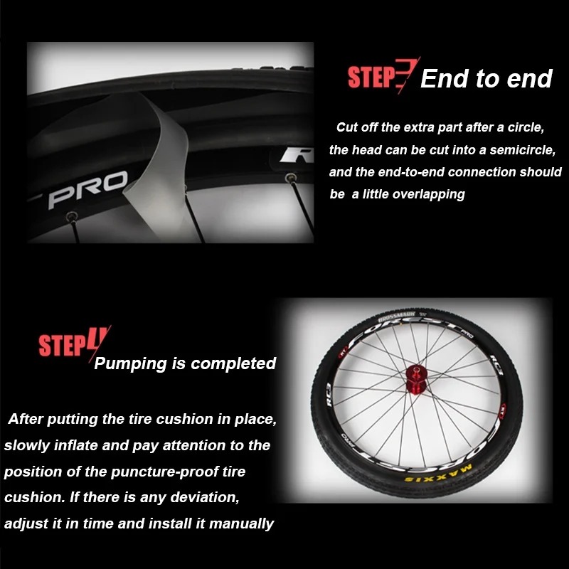 Meroca 2pcs Bicycle Tire Liner Bike rim tape Puncture Proof Belt Protection Pad 700C 26 27.5 29 Inch MTB Road Bike