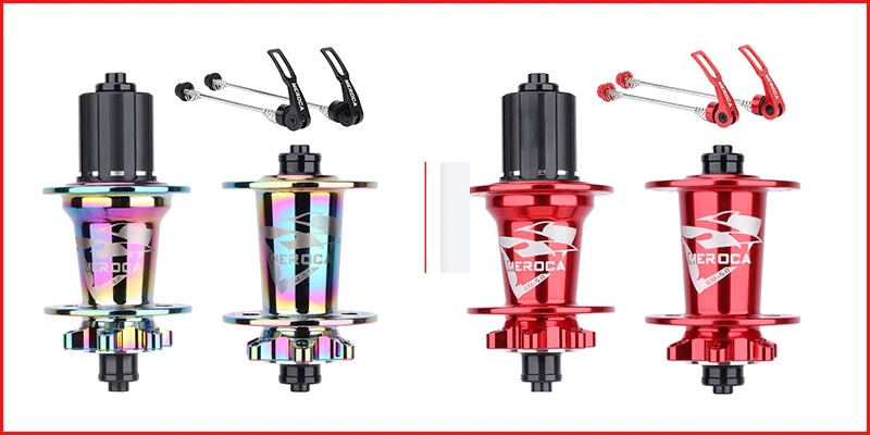 MEROCA Mountain Bike Quick Released/Thru Axle Hub 32 Holes 6pawls Sealed 5 Bearings 100/142mm 100/135mm QR/TA MTB Disc
