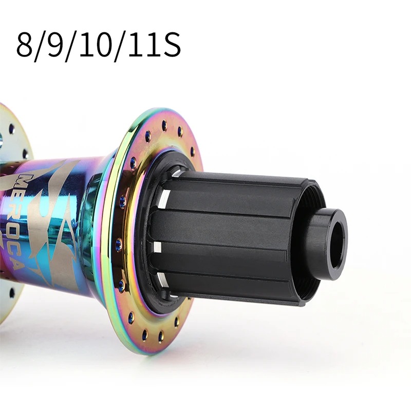 MEROCA Mountain Bike Quick Released/Thru Axle Hub 32 Holes 6pawls Sealed 5 Bearings 100/142mm 100/135mm QR/TA MTB Disc
