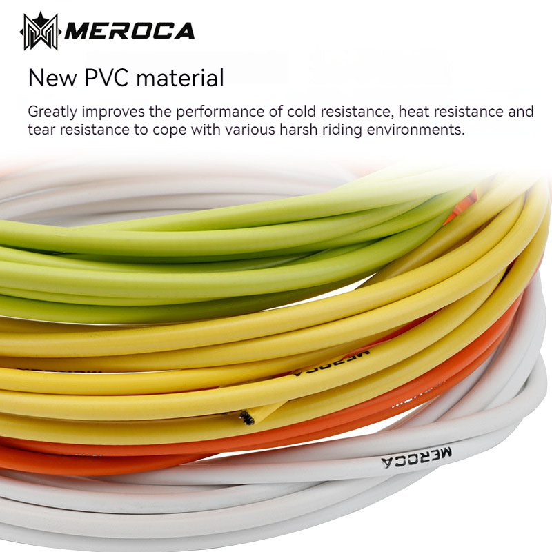 Meroca Moutain Bike Shift Derailleur Line Tube Brake Cable for V Brake Disc Multi-color