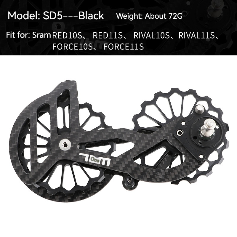Meroca Road Bike Carbon Fiber Rear Derailleur Guide Wheel 13T 17T Pulley Wheel Ceramic Bearing 5800 6000 7000 8000 9000