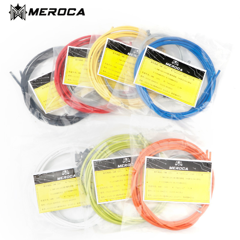 Meroca Moutain Bike Shift Derailleur Line Tube Brake Cable for V Brake Disc Multi-color
