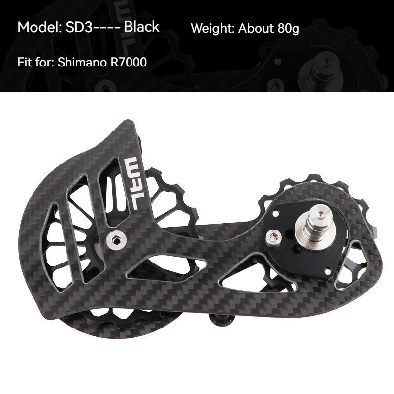 Meroca Road Bike Carbon Fiber Rear Derailleur Guide Wheel 13T 17T Pulley Wheel Ceramic Bearing 5800 6000 7000 8000 9000