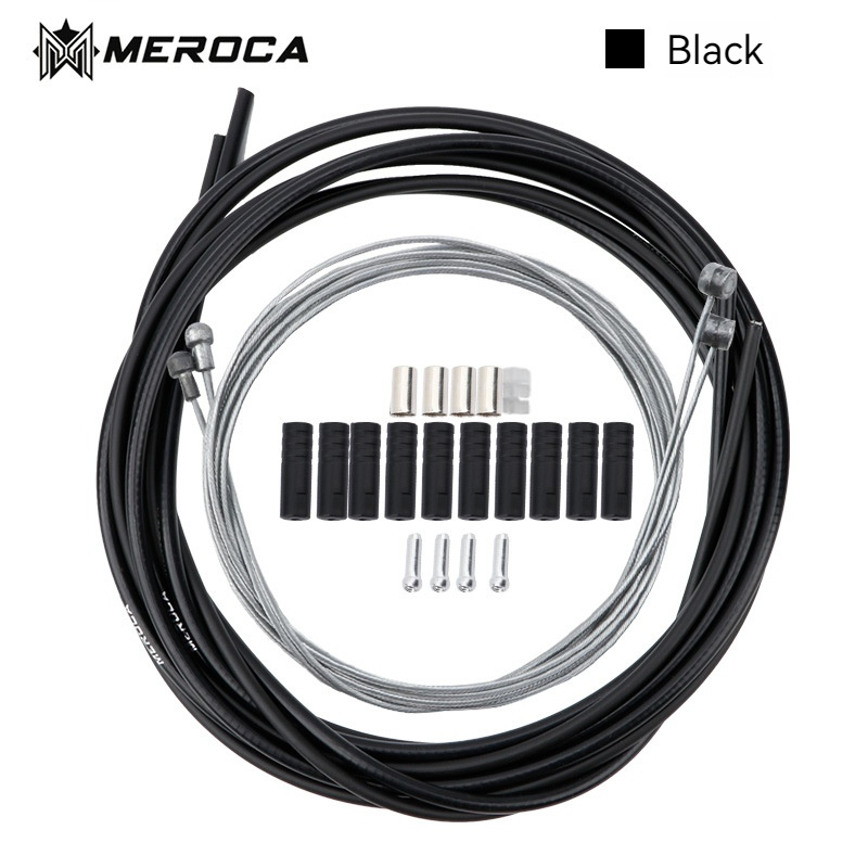 Meroca Moutain Bike Shift Derailleur Line Tube Brake Cable for V Brake Disc Multi-color