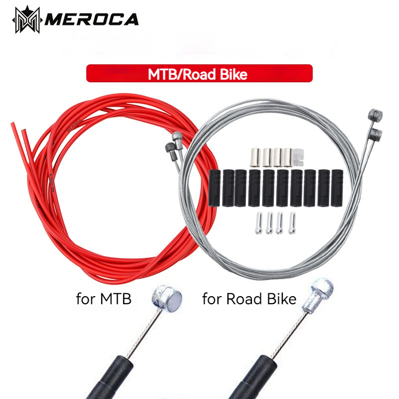 Meroca Moutain Bike Shift Derailleur Line Tube Brake Cable for V Brake Disc Multi-color