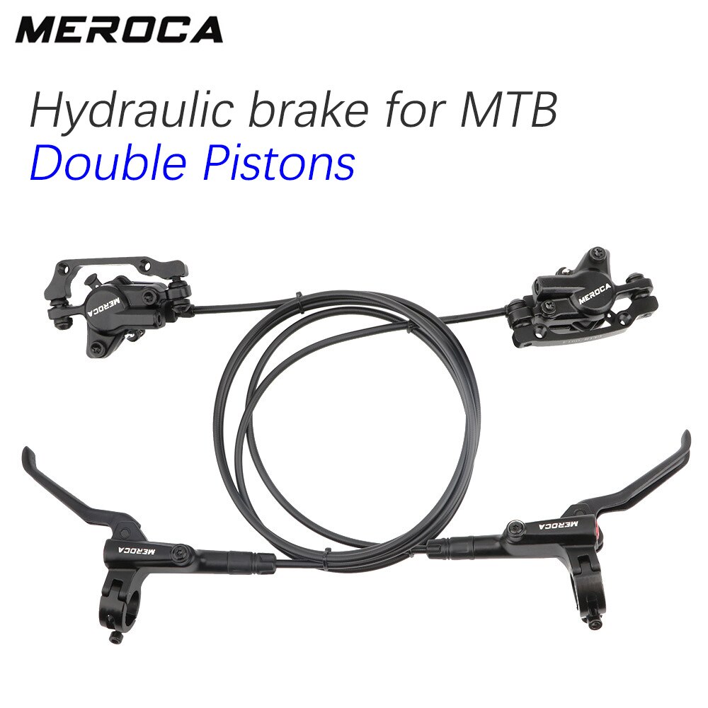 Meroca Bike Brake Hydraulic MTB Brake double piston brake oil callipers ...