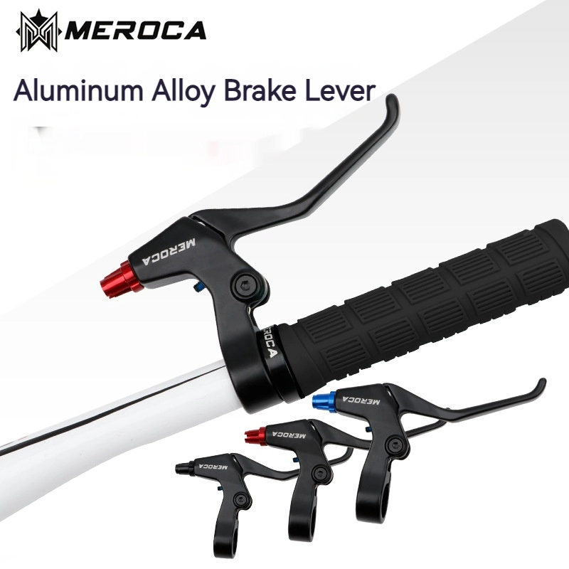 MEROCA Bike Brake Lever Aluminum Alloy Handbrake MTB Folding Bike Cable ...