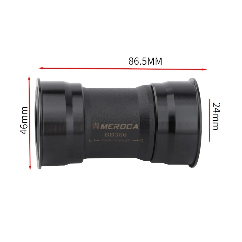 Meroca BB386 Bike Bottom bracket press fit in BB Bottom bracket 22 24 19 mm for Shimano for Sram GXP crankset MTB
