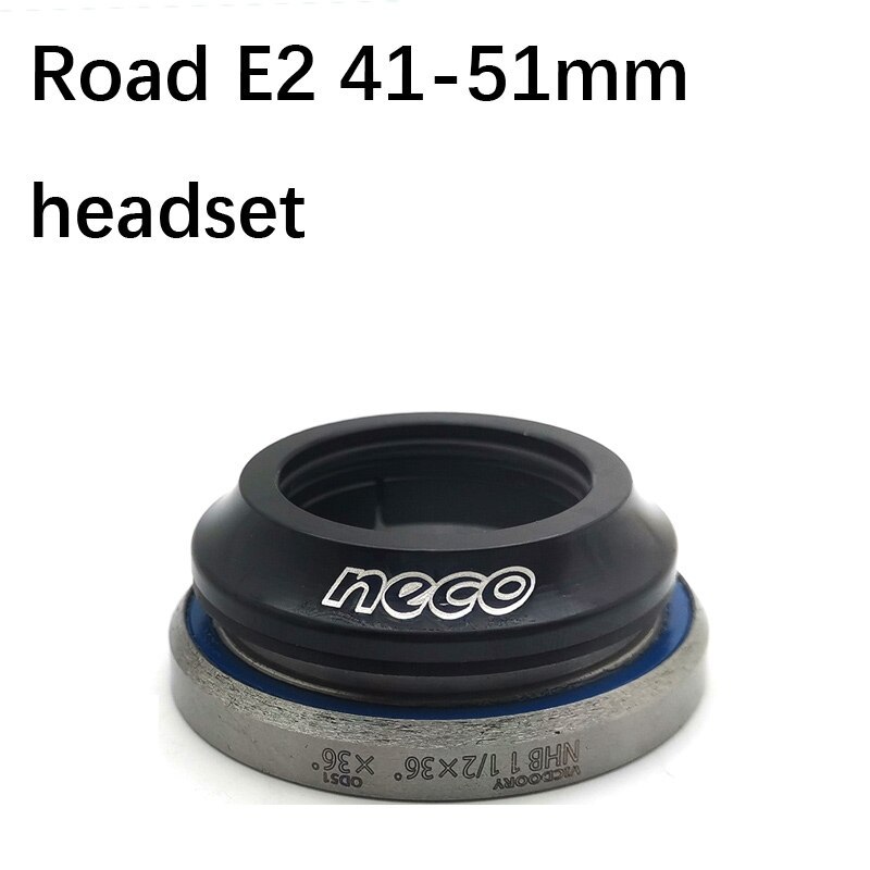 Neco Headset 41 51 41 52 mm integrated semi headset for E2 road bike tapered fork  mtb threadless bearing headset