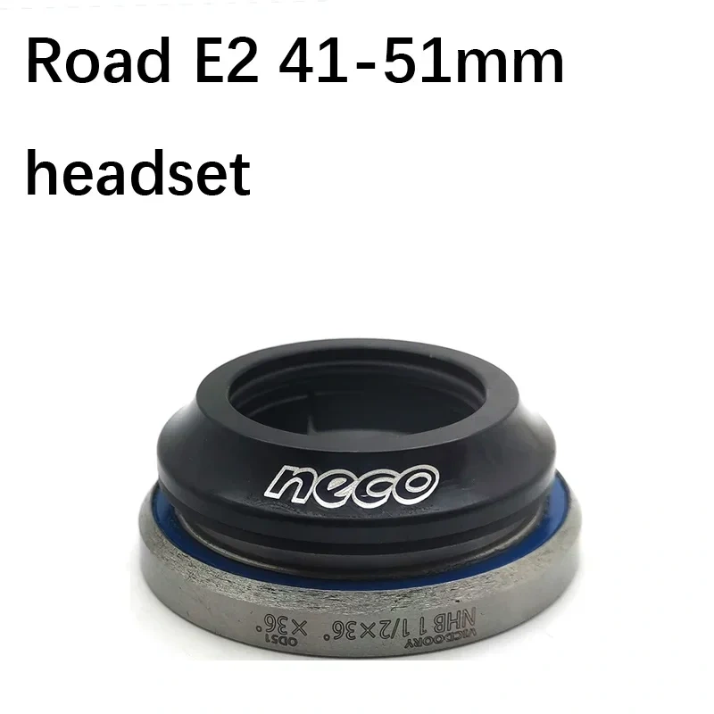 Neco Headset 41 51 41 52 mm integrated semi headset for E2 road bike tapered fork  mtb threadless bearing headset