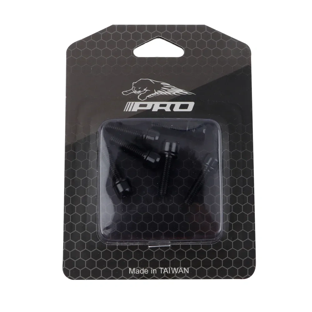 IIIPro bike stem bolts 6pcs colorful M5 18mm black red blue golden green purple rainbow oil slick steel bolts 5mm 18mm ipro