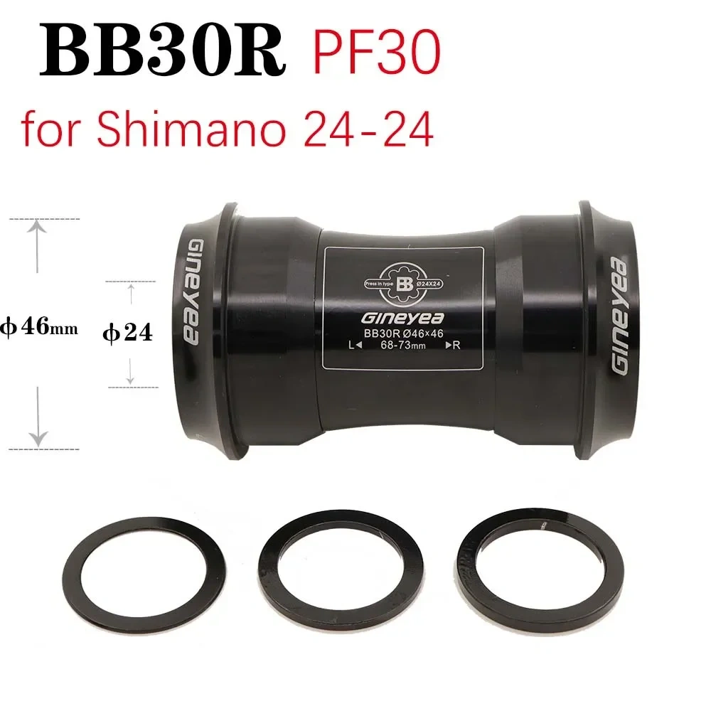 Gineyea Bottom bracket bike BB30 PF30 BB86 B79 BB386 for shimano for sram gxp press fit bearing 24mm 22 19 mm 42mm 46 MTB