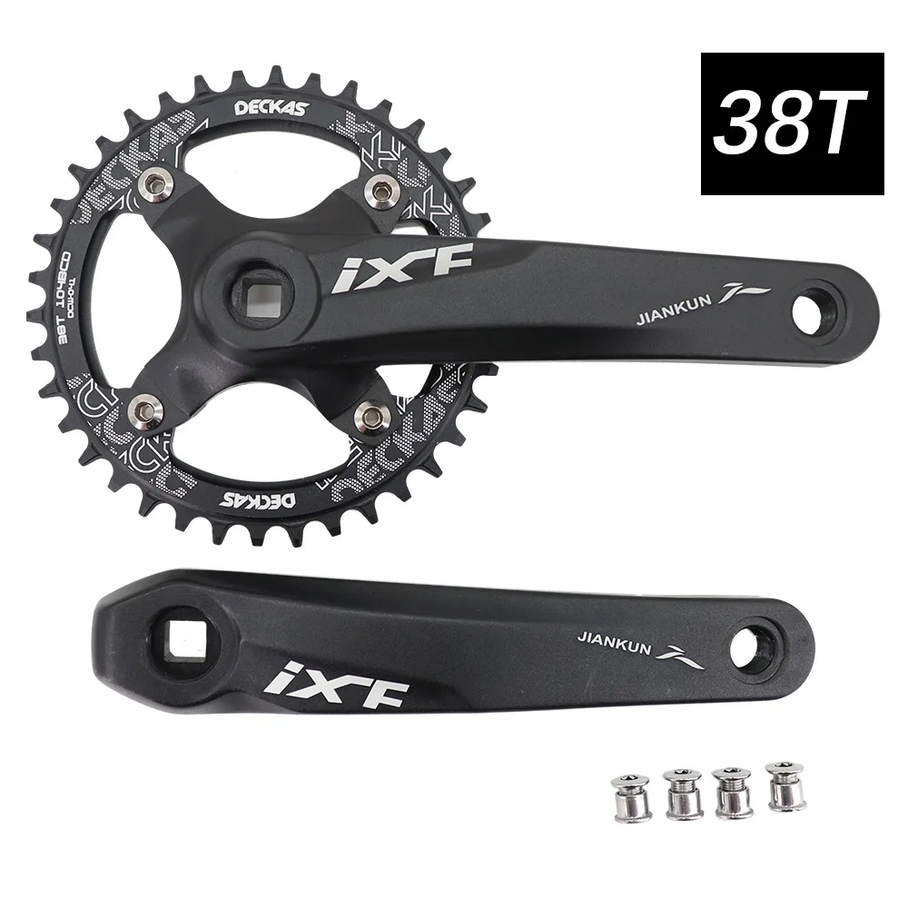 IXF MTB Crankset square Bike Crank 104bcd Deckas chainring 170mm 175 hollowtech 30t 32 34 36 38 mountain bike 1x 2x 3x 3 speed