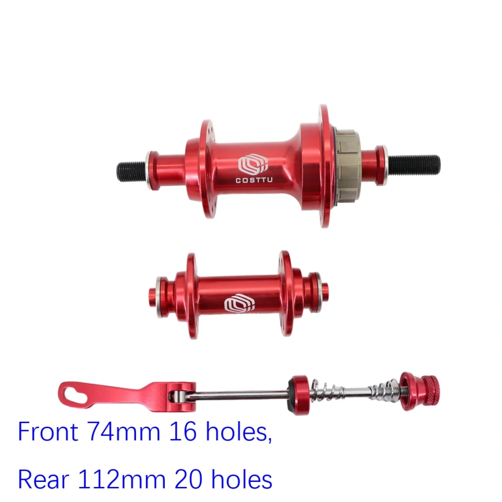 COSTTU Folding bike bearing hub for brompton for 3sixty 3 speed external folding bike 74mm 112mm 16 holes 20 hole for week eight