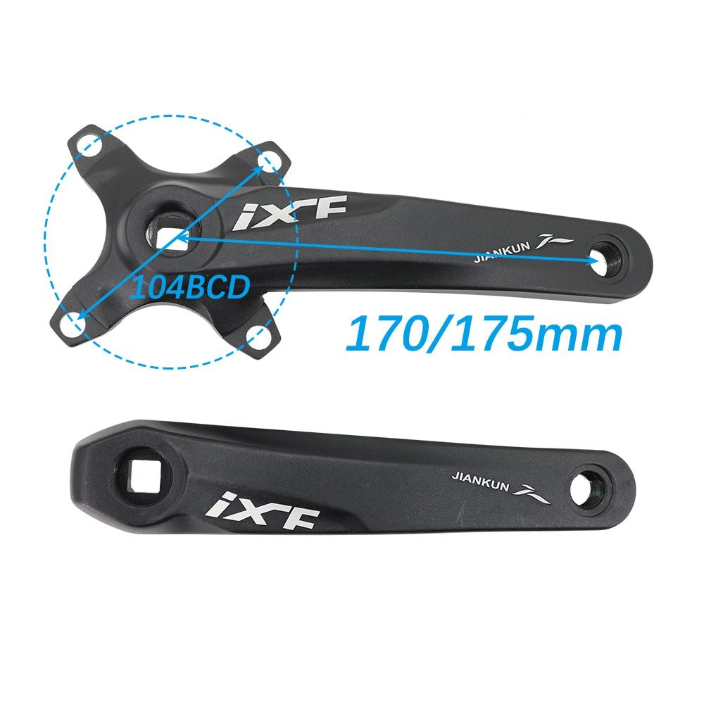 IXF MTB Crankset square Bike Crank 104bcd Deckas chainring 170mm 175 hollowtech 30t 32 34 36 38 mountain bike 1x 2x 3x 3 speed