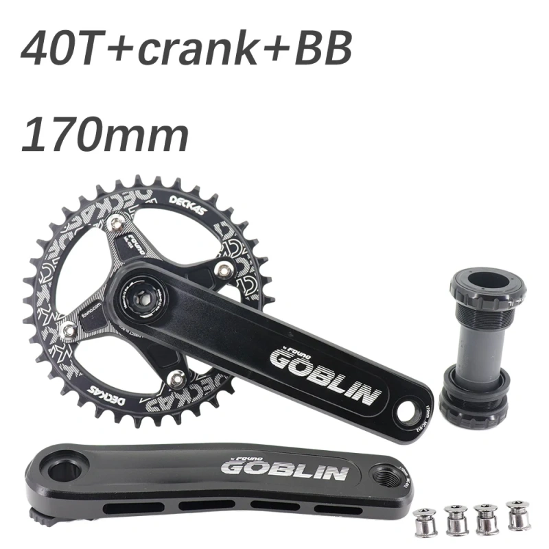 Fovno MTB Crankset 104BCD Bike Crank 170mm 175mm Deckas Chainring 32t 34t 36t 38 1 speed 1x ghost phantom gxp crankset goblin