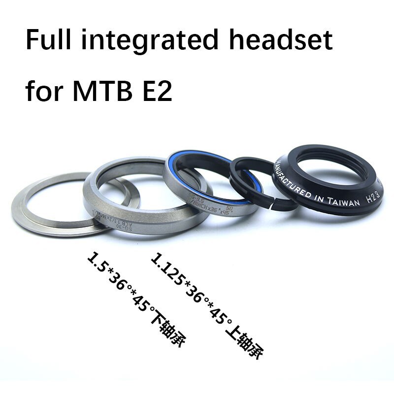 Neco Headset 41 51 41 52 mm integrated semi headset for E2 road bike tapered fork  mtb threadless bearing headset