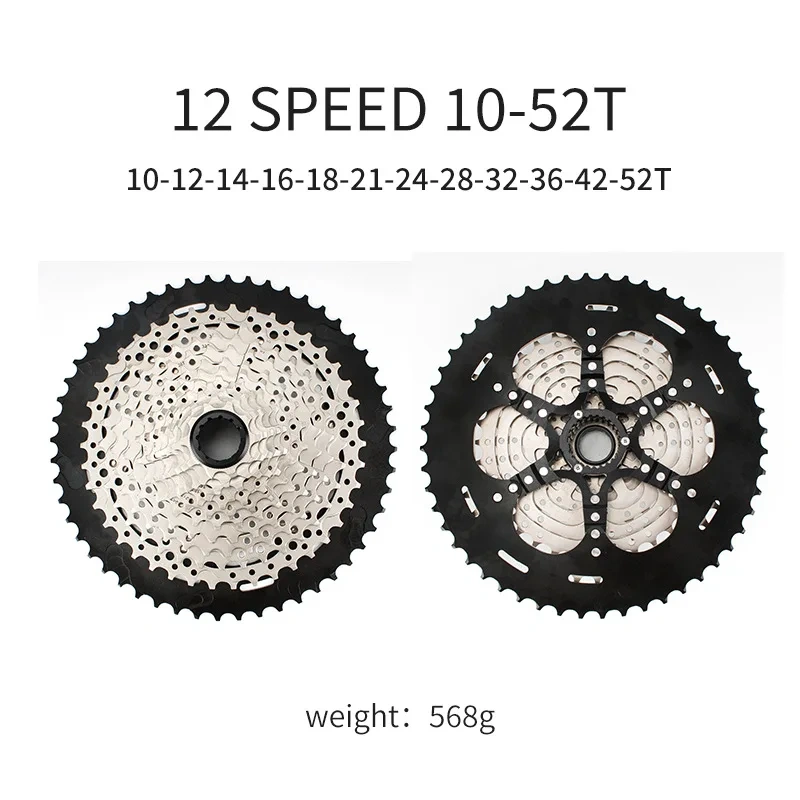 MS 12s Cassette flywheel for Shimano Micro spline SLX XT M8100 M7100 M6100 12 speed 10T-50T 10T-52T Freewheel Bike MTB 12 Speed