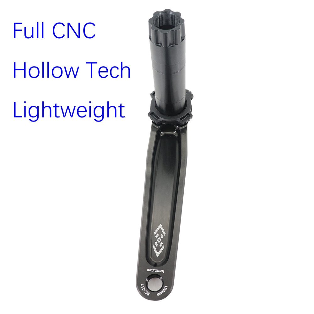 Fovno 110BCD road bike crankset DUB 29mm 28.99mm 24mm spindle Thunder deckas double chainring round 50 34T 52 36 53 39T 110 bcd
