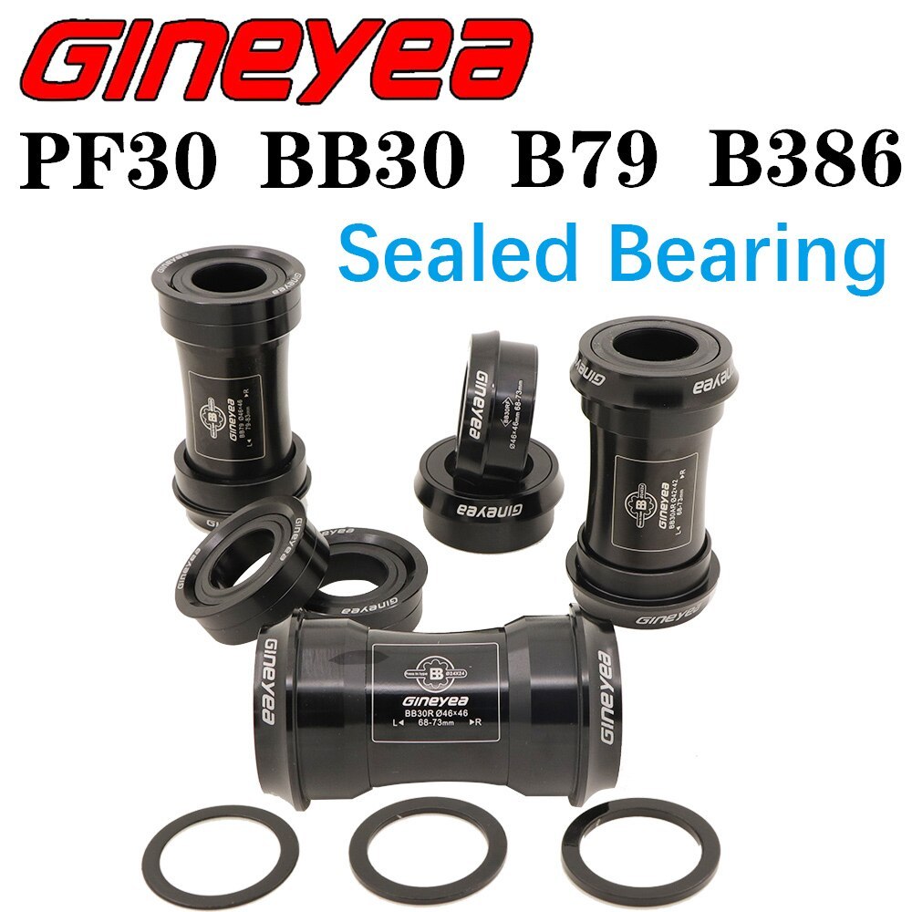 Gineyea Bottom bracket bike BB30 PF30 BB86 B79 BB386 for shimano for sram gxp press fit bearing 24mm 22 19 mm 42mm 46 MTB