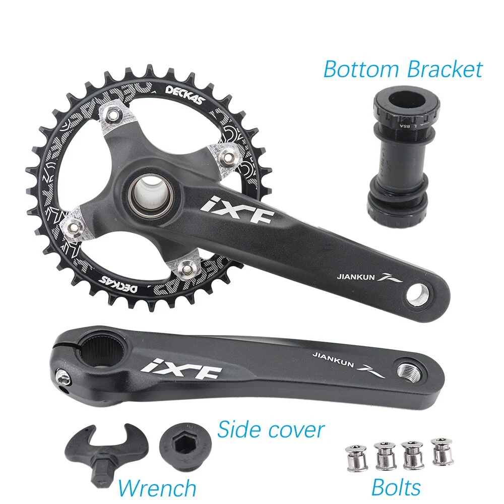 IXF MTB Crankset 104BCD Bike Crank 170mm 175mm Deckas Chainring