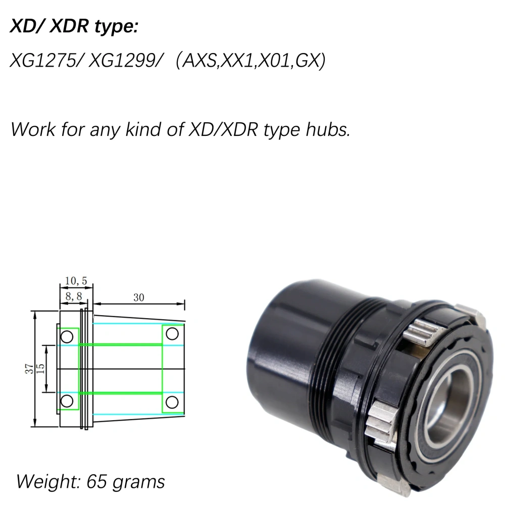 Bike Freehub body 12s Micro Spline driver freehub body for XDR XD MTB 8 9 10 11s for shimano HG hub