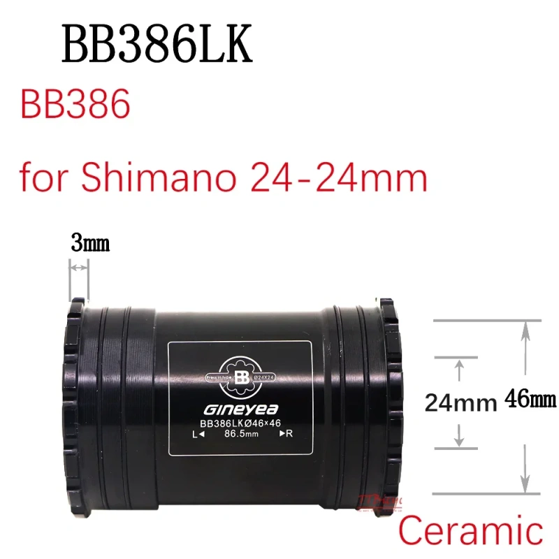 Gineyea Bike bottom bracket BB30 PF30 BB86 BB92 BB386 THREAD TOGETHER THREAD THRU road bike MTB for shimano for sram gxp