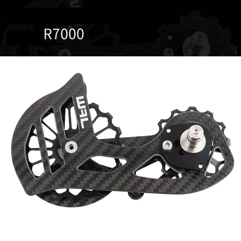 F5 R5800 Rear Road Bike Rear Derailleur Carbon Fiber Ceramic Bearing 17T Pulley Guide ...