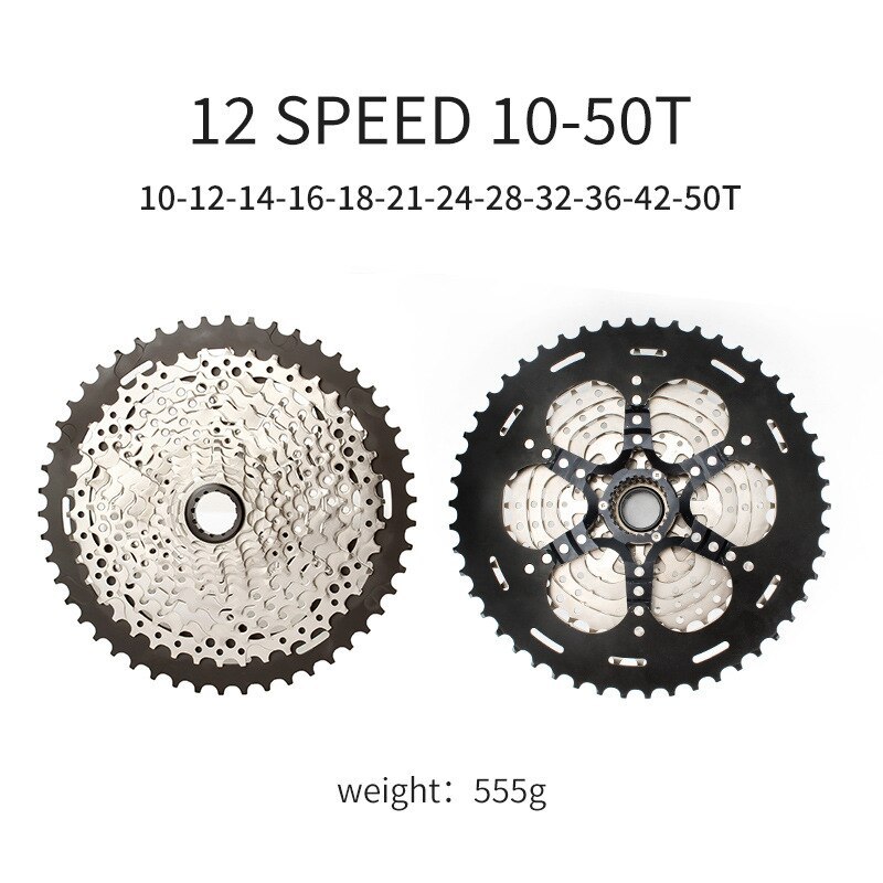 MS 12s Cassette flywheel for Shimano Micro spline SLX XT M8100 M7100 M6100 12 speed 10T-50T 10T-52T Freewheel Bike MTB 12 Speed