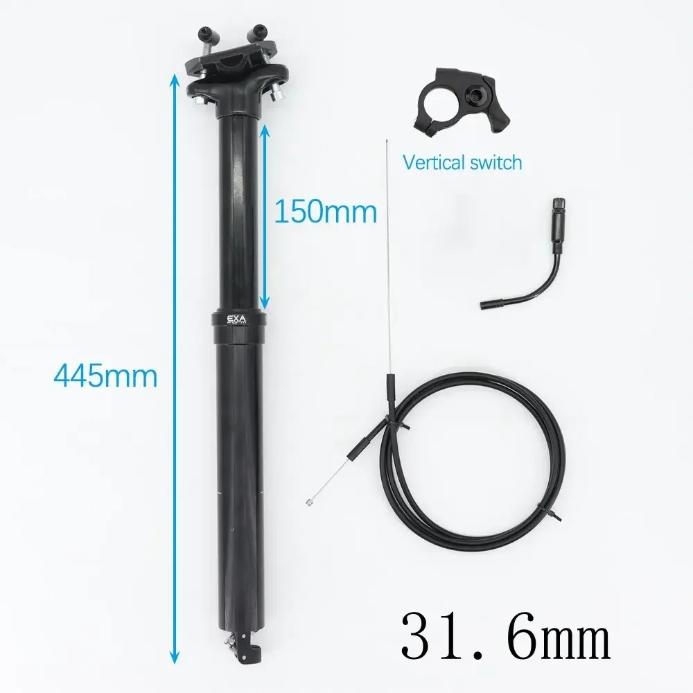 EXA Form Dropper Seatpost Bike MTB Mountain Bike 30.9 31.6 125mm 150mm Travel Kindshock Adjustable Seatpost Remote Control 900i