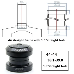 44-44mm for 38.1-39.8mm for 1.5'' taperd fork