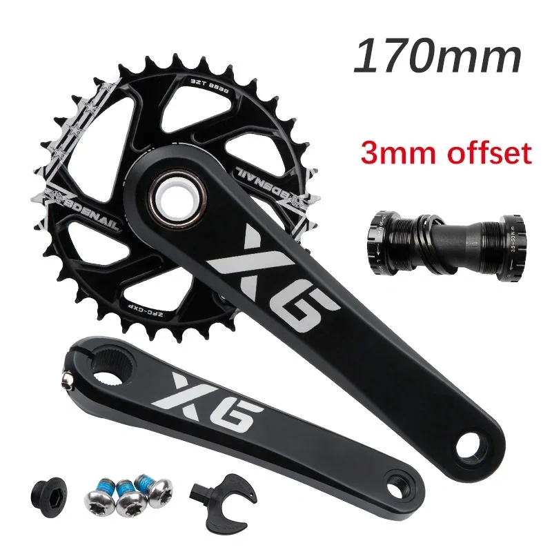 IXF GXP crankset MTB Bike Aluminum 3mm offset gxp chainring round oval for Sram crank Direct Mount X9 X0 XX1 X01 DUB 170 175 X6