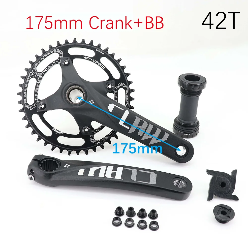 Prowheel Crankset MTB Crank 104BCD Claw Deckas Chainring 170mm 175mm Mountain Bike Lightweight Hollowtech 1 2