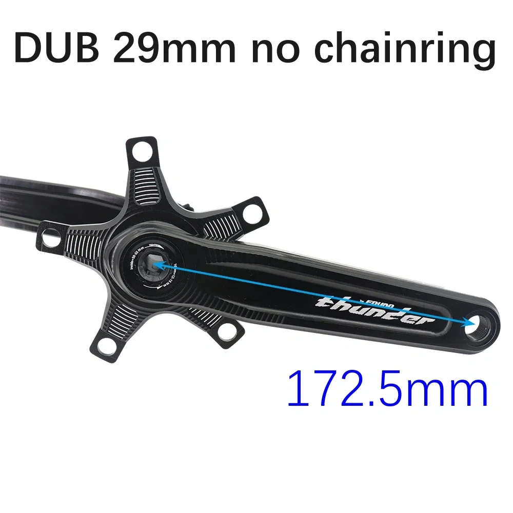 Fovno 110BCD road bike crankset DUB 29mm 28.99mm 24mm spindle Thunder deckas double chainring round 50 34T 52 36 53 39T 110 bcd