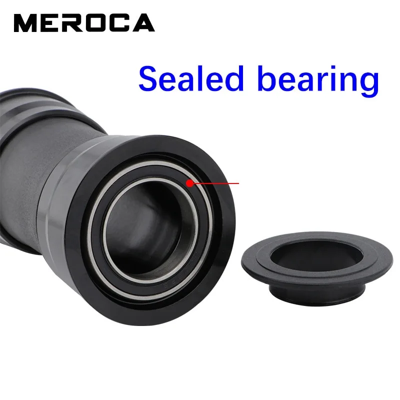 Meroca BB386 Bike Bottom bracket press fit in BB Bottom bracket 22 24 19 mm for Shimano for Sram GXP crankset MTB